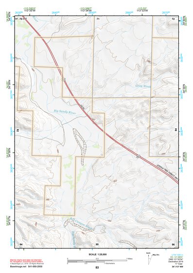 34113NW Page 83 Bagdad Topo Preview 1