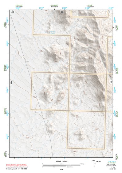 34113NW Page 101 Bagdad Topo Preview 1