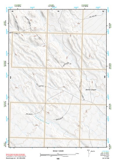 34113NW Page 105 Bagdad Topo Preview 1