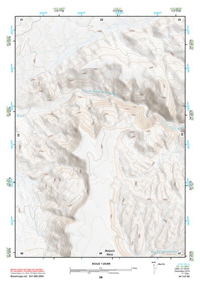 34113SE Page 34 Alamo Lake Topo Preview 1