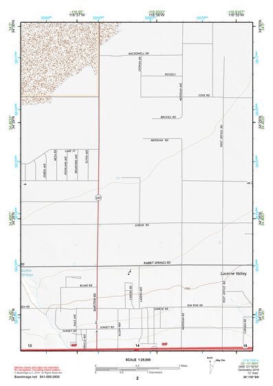 34116SW Page 2 Big Bear Lake Topo Preview 1
