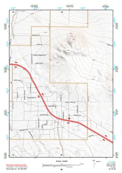 34116SW Page 36 Big Bear Lake Topo Preview 1