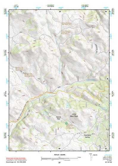 34116SW Page 37 Big Bear Lake Topo Preview 1
