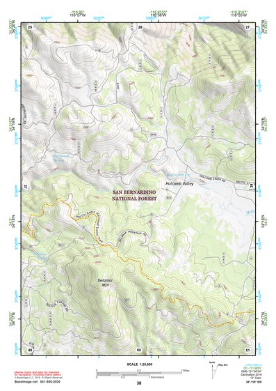34116SW Page 38 Big Bear Lake Topo Preview 1