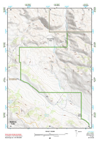 34116SW Page 42 Big Bear Lake Topo Preview 1