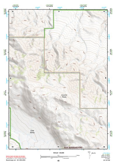 34116SW Page 43 Big Bear Lake Topo Preview 1