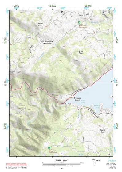 34116SW Page 49 Big Bear Lake Topo Preview 1
