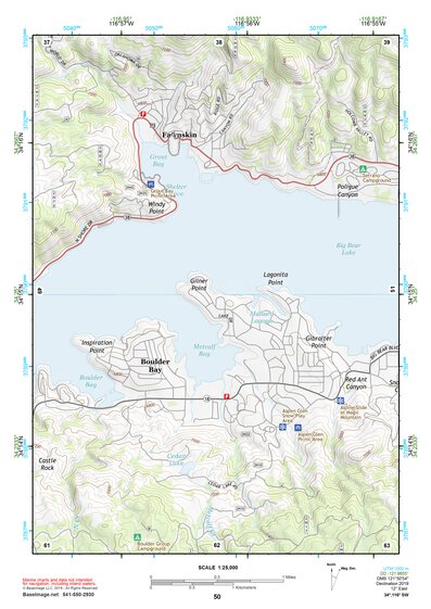 34116SW Page 50 Big Bear Lake Topo Preview 1