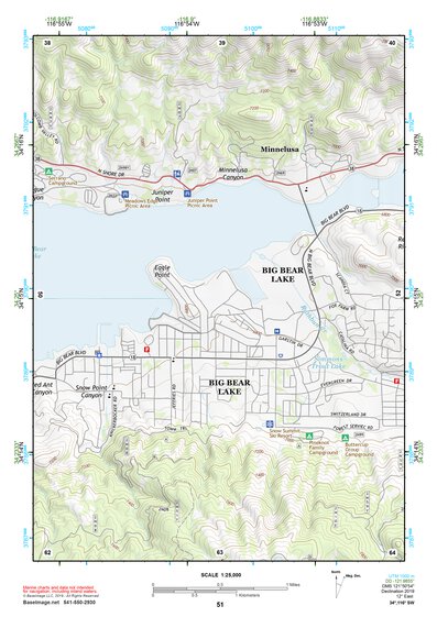 34116SW Page 51 Big Bear Lake Topo Preview 1