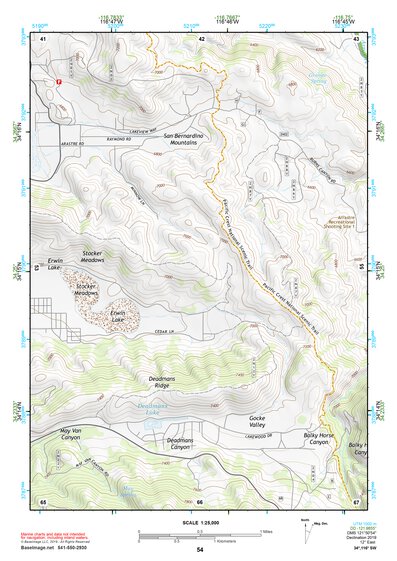 34116SW Page 54 Big Bear Lake Topo Preview 1