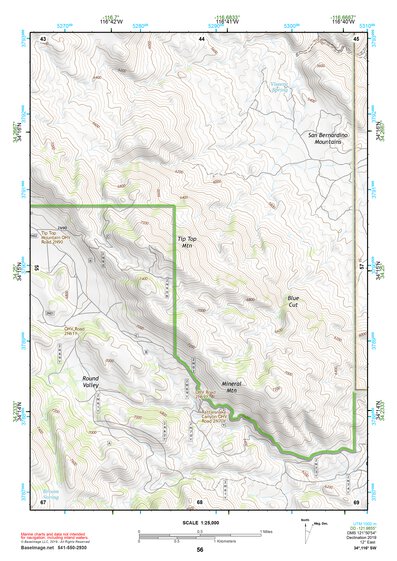 34116SW Page 56 Big Bear Lake Topo Preview 1
