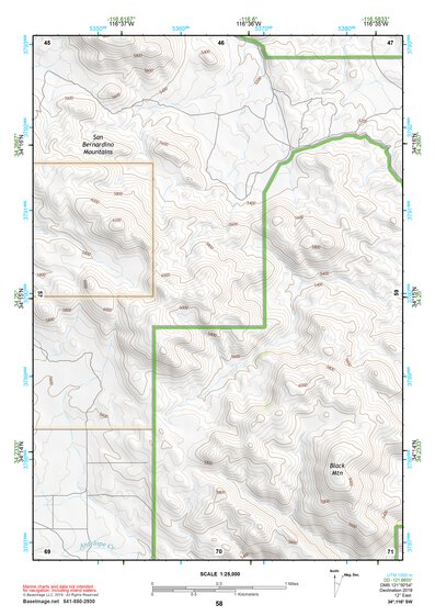 34116SW Page 58 Big Bear Lake Topo Preview 1