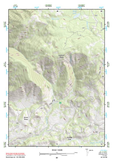 34116SW Page 61 Big Bear Lake Topo Preview 1