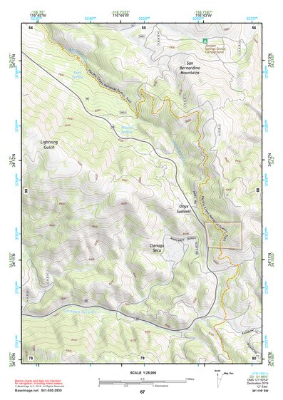 34116SW Page 67 Big Bear Lake Topo Preview 1