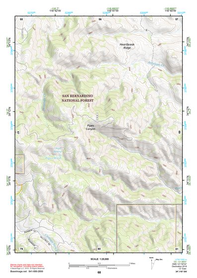 34116SW Page 68 Big Bear Lake Topo Preview 1