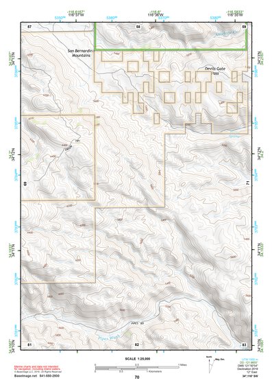 34116SW Page 70 Big Bear Lake Topo Preview 1