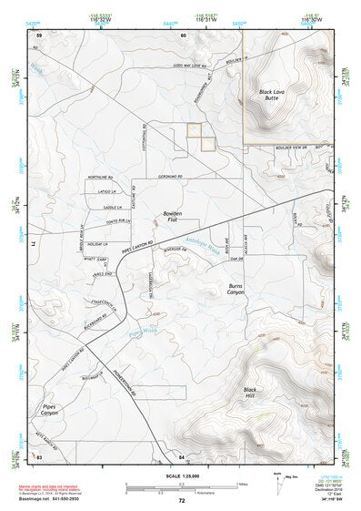 34116SW Page 72 Big Bear Lake Topo Preview 1
