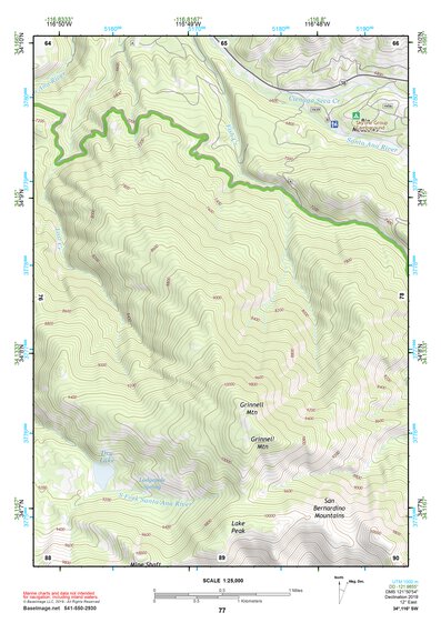 34116SW Page 77 Big Bear Lake Topo Preview 1