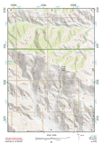 34116SW Page 81 Big Bear Lake Topo Preview 1