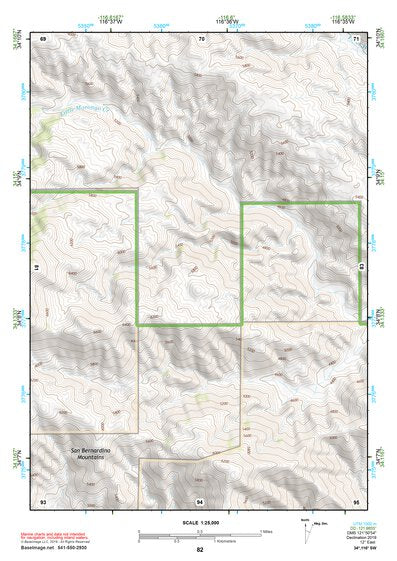 34116SW Page 82 Big Bear Lake Topo Preview 1