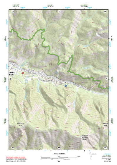 34116SW Page 87 Big Bear Lake Topo Preview 1