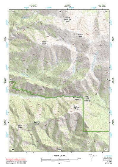 34116SW Page 88 Big Bear Lake Topo Preview 1