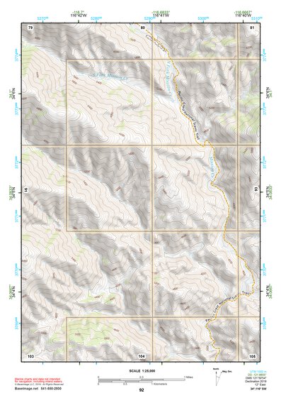 34116SW Page 92 Big Bear Lake Topo Preview 1