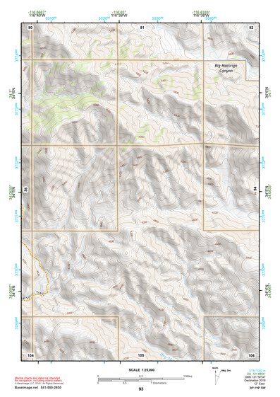 34116SW Page 93 Big Bear Lake Topo Preview 1