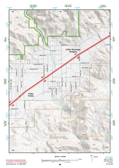 34116SW Page 96 Big Bear Lake Topo Preview 1