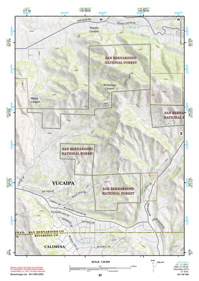 34116SW Page 97 Big Bear Lake Topo Preview 1