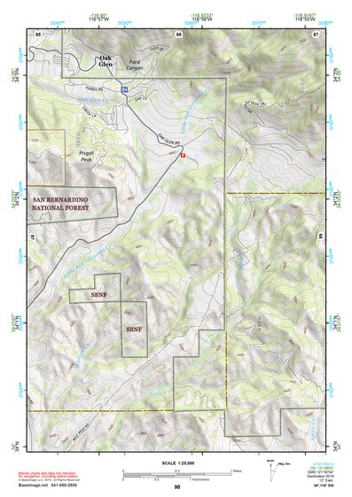 34116SW Page 98 Big Bear Lake Topo Preview 1