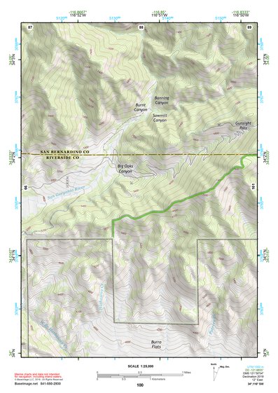 34116SW Page 100 Big Bear Lake Topo Preview 1
