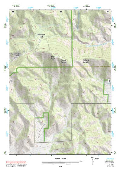 34116SW Page 101 Big Bear Lake Topo Preview 1
