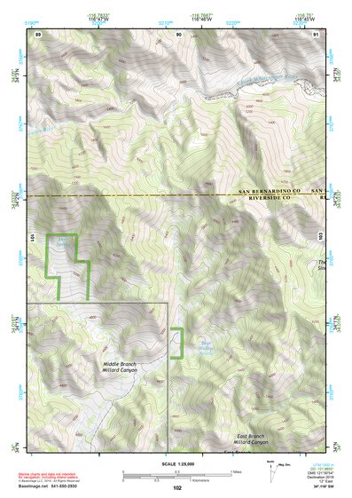 34116SW Page 102 Big Bear Lake Topo Preview 1