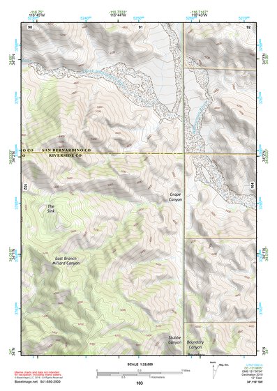 34116SW Page 103 Big Bear Lake Topo Preview 1