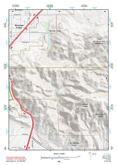 34116SW Page 107 Big Bear Lake Topo Preview 1