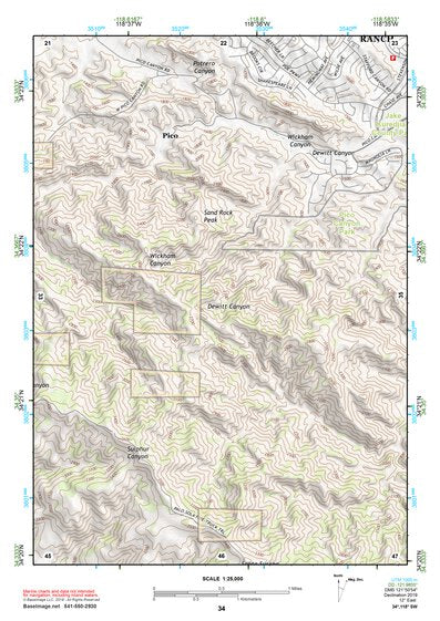 34118SW Page 34 Los Angeles Topo Preview 1