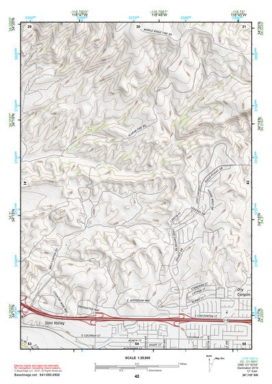 34118SW Page 42 Los Angeles Topo Preview 1