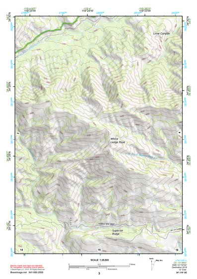 34119SE Page 3 Santa Barbara Topo Preview 1