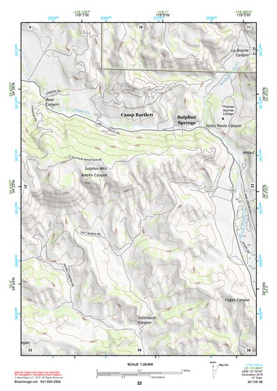34119SE Page 22 Santa Barbara Topo Preview 1