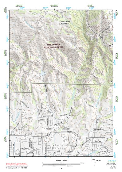 34119SW Page 5 Santa Barbara Topo Preview 1