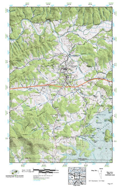(35083a1) Page 087 Fontana Lake Preview 1