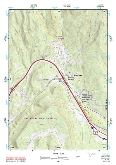 35105NW Page 90 Santa Fe Topo Preview 1