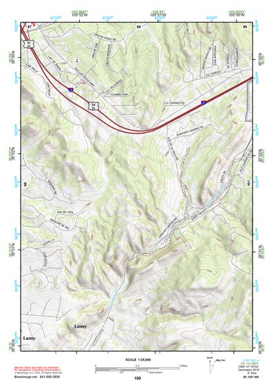 35105NW Page 100 Santa Fe Topo Preview 1