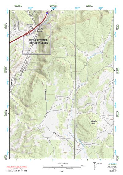 35105NW Page 101 Santa Fe Topo Preview 1