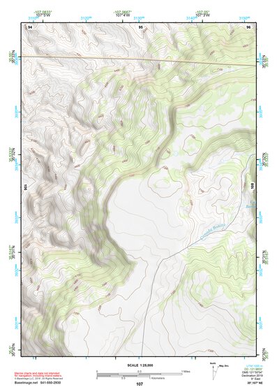 35107NE Page 107 Chaco Mesa Topo Preview 1