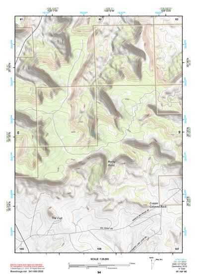 35108NE Page 94 Gallup Topo Preview 1