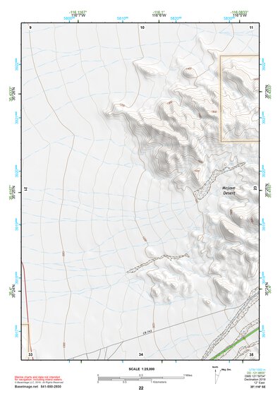 35116SE Page 22 Soda Mountains Topo Preview 1
