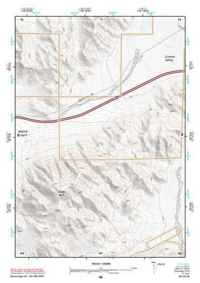 35116SE Page 89 Soda Mountains Topo Preview 1