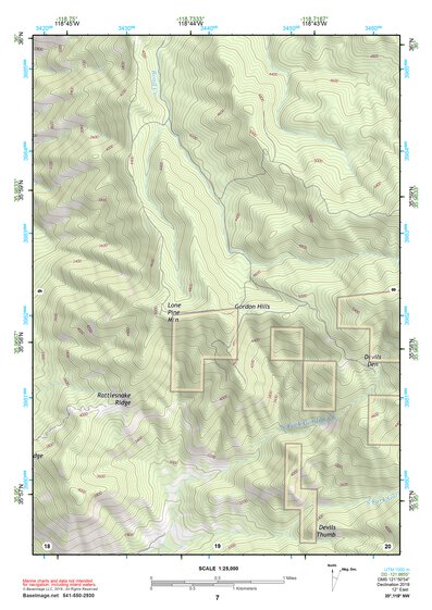 35118NW Page 7 Isabella Lake Topo Preview 1